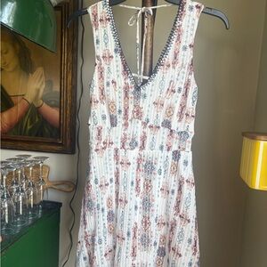 Three Hearts Cream Sleeveless V-Neck Sundress